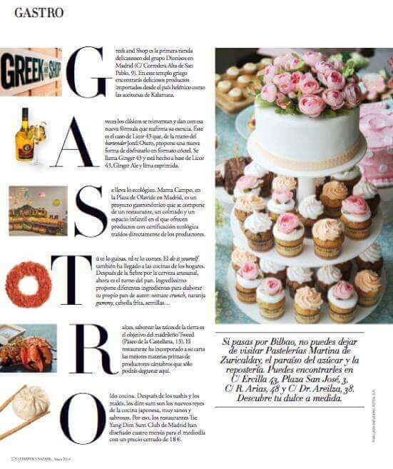 Martina de zuricalday en Revista Harpers Bazaar