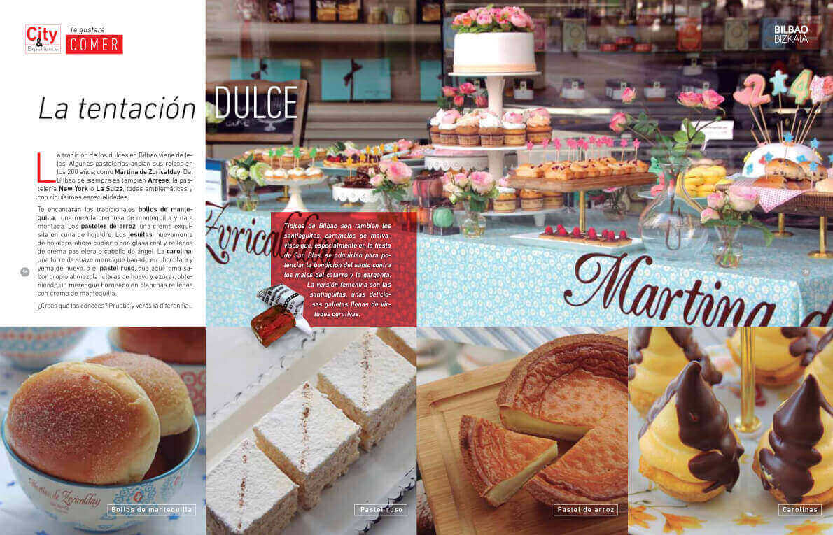 Pasteler&iacute;as Martina Zuricalday en la Gu&iacute;a turismo Euskadi