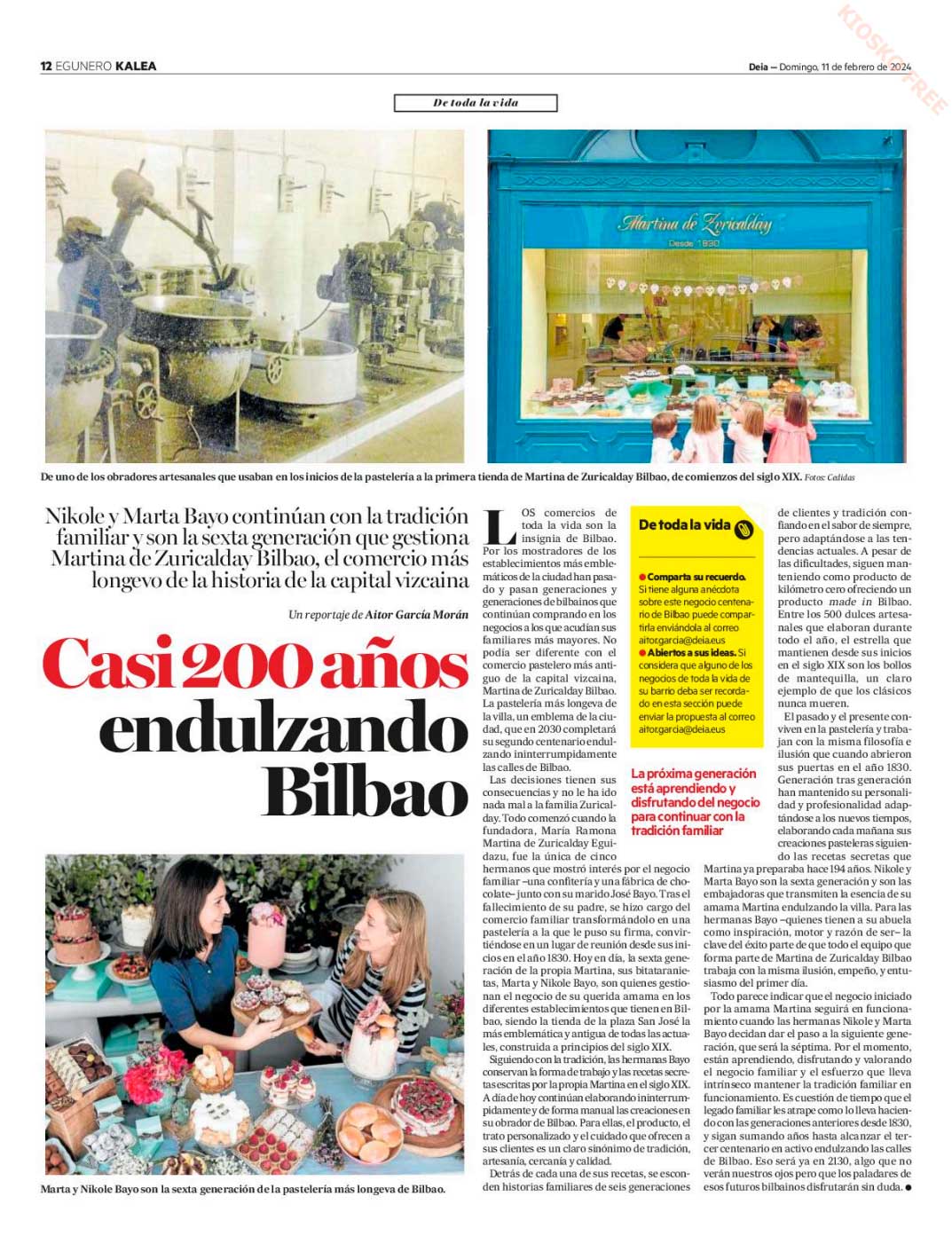 La pastelería artesanal más antigua de Euskadi