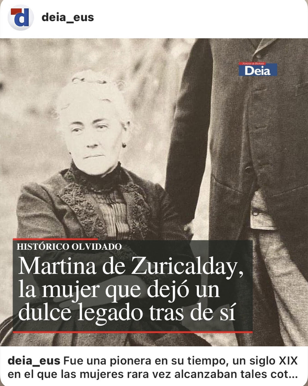 Martina de Zuricalday, la mujer que dejó un dulce legado tras de sí